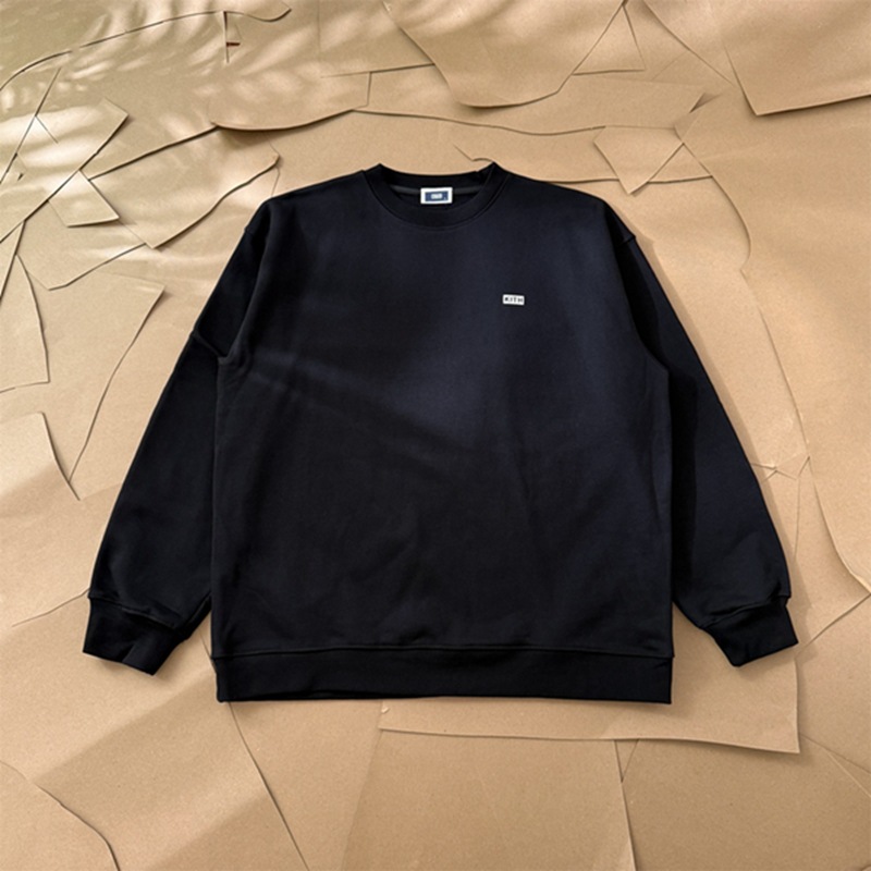 Sweat à capuche classique et simple KITH FW, collection automne-hiver, haut de gamme, 9 couleurs, avec capuche à boucle, pour hommes et femmes, t-shirt