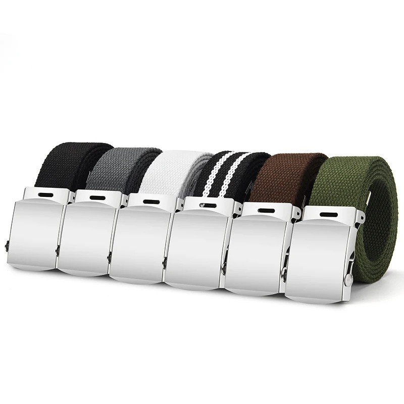 1 Pièce Nouvelle Ceinture Tactique Unisexe Tendance en Toile pour Hommes et Femmes, Style Décontracté pour Jeans, Ceinture Femme