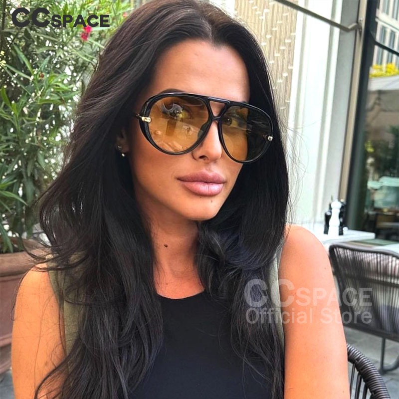 Lunettes de soleil surdimensionnées à la mode pour femmes, marque de luxe de styliste, lunettes de soleil classiques Vintage UV400, 2024 # 300864