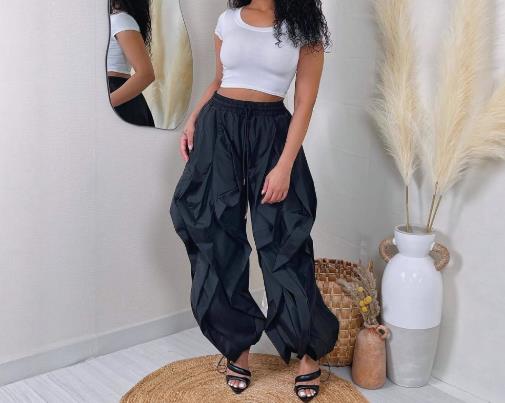 Pantalons pour femmes, vêtements de travail élégants pour les déplacements, avec Patchwork, pantalons lanterne en dentelle et pantalons à la cheville, nouvelle collection printemps automne 2025