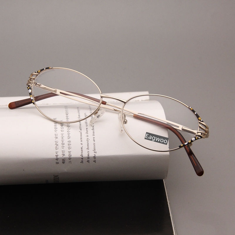 Lunettes en alliage métallique, monture optique à jante complète, Prescription pour femmes, lunettes de lecture élégantes pour myopie