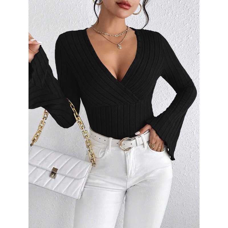 Tops pour femme, vêtements Shoujo, T-shirt court à manches longues pour femme, hauts féminins, T-shirts, pulls, Tees