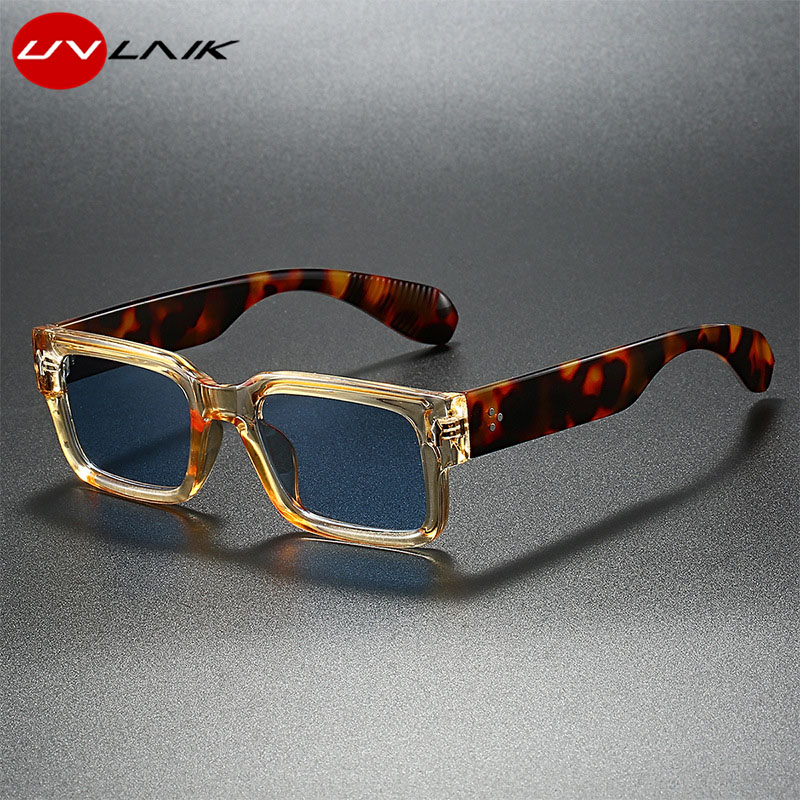 Lunettes de soleil simples et polyvalentes pour hommes et femmes, petit Rivet carré, conduite en plein air, Protection contre les ultraviolets, lunettes de soleil décontractées