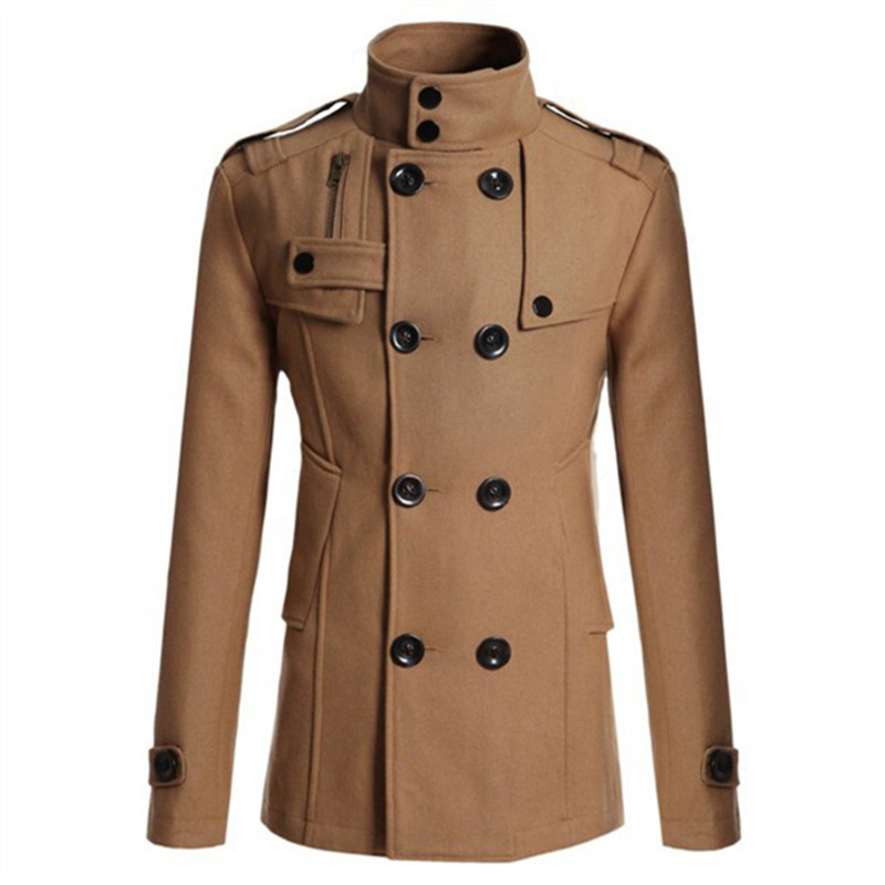 Nouveau Manteau Long en Laine pour Homme 2026 – Coupe-Vent en Laine pour Homme – Vêtement Décontracté de Marque pour Homme