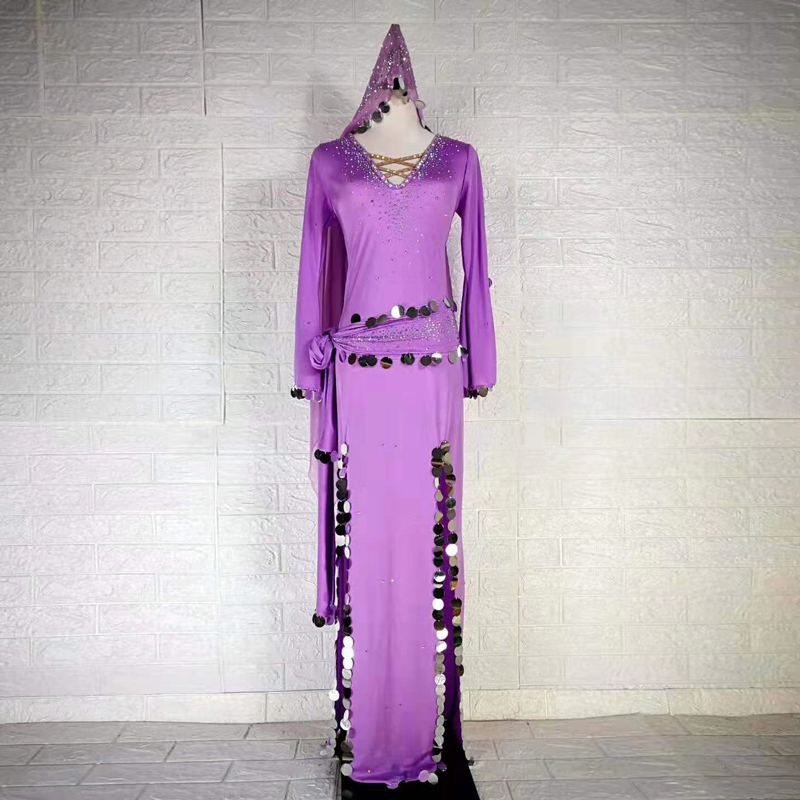 Vêtements de danse du ventre pour femmes, danse du ventre professionnelle, robe de performance, robe Baladi, robes financièrement, tenue 4 pièces