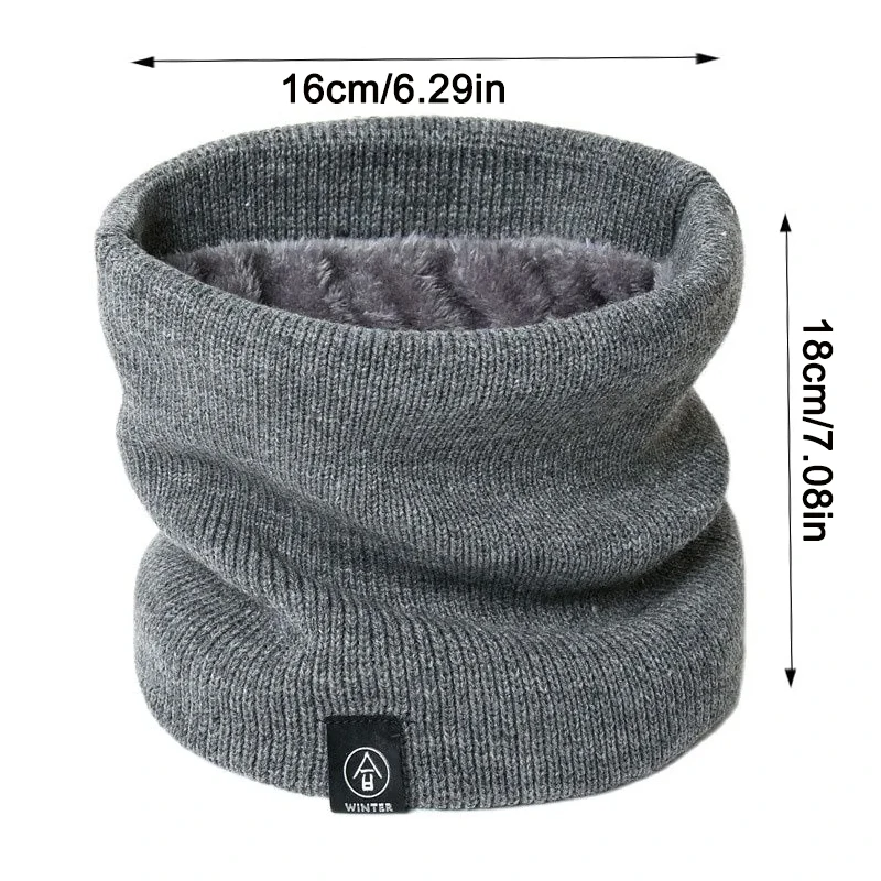 Mode femmes tricoté écharpe solide cachemire comme hiver Snood foulards dame chaud épais unisexe hommes cou écharpes anneau
