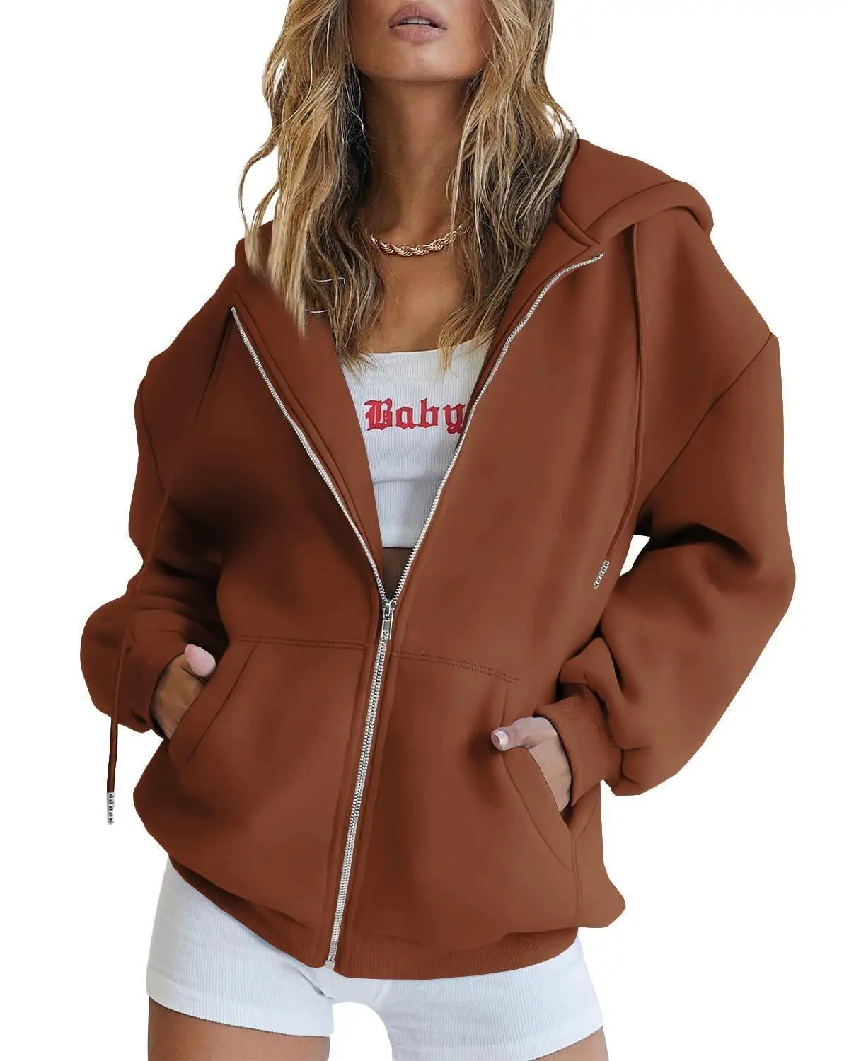 Grande taille cardigan à capuche grunge punk silmY2K haut rock esthétique haute rue décontracté mode urbaine femmes à capuche décontracté à capuche