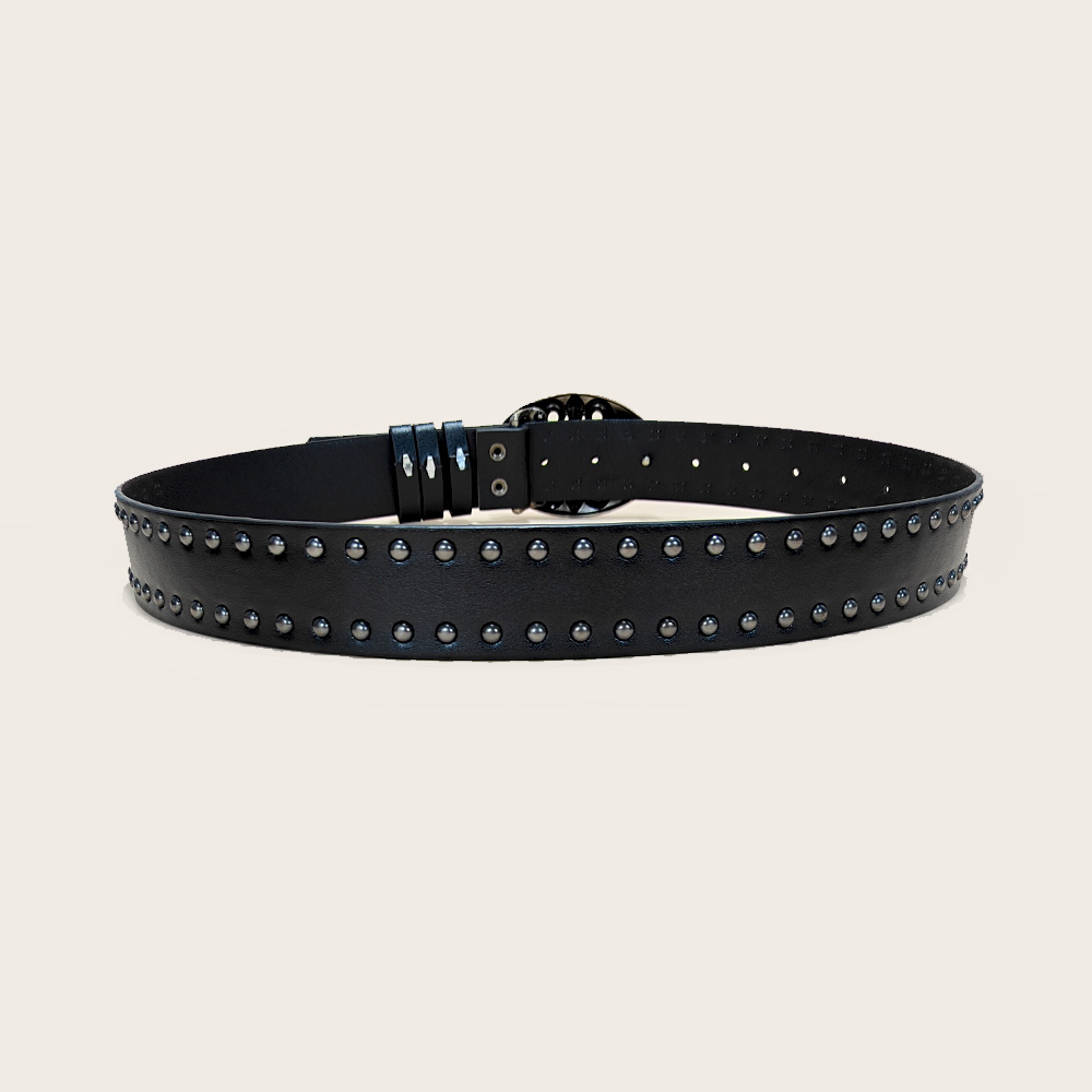 Ceinture en jean unisexe femme Punk 3.8cm de large ceintures pour femmes grande taille luxe concepteur croix hommes ceinture gothique Rivet ceinture mâle