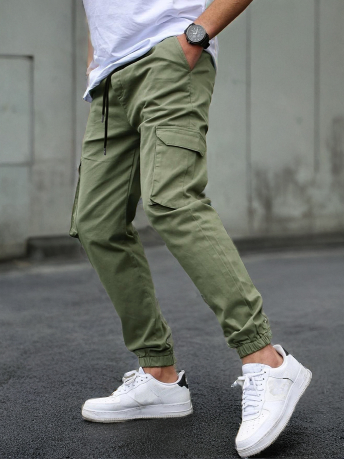 Nouveaux pantalons de travail pour hommes avec plusieurs poches et pantalons à jambes, pantalons d'extérieur décontractés pour hommes