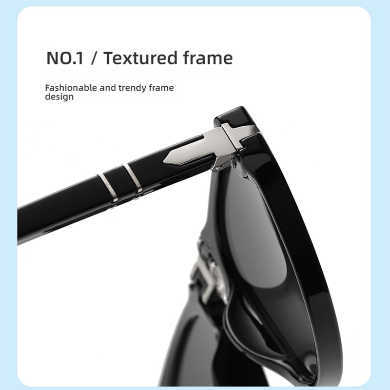 Lunettes de soleil pour femmes, populaires, de luxe, de créateur, pliables, style pilote, rétro, monture extra-large, UV400, haute qualité