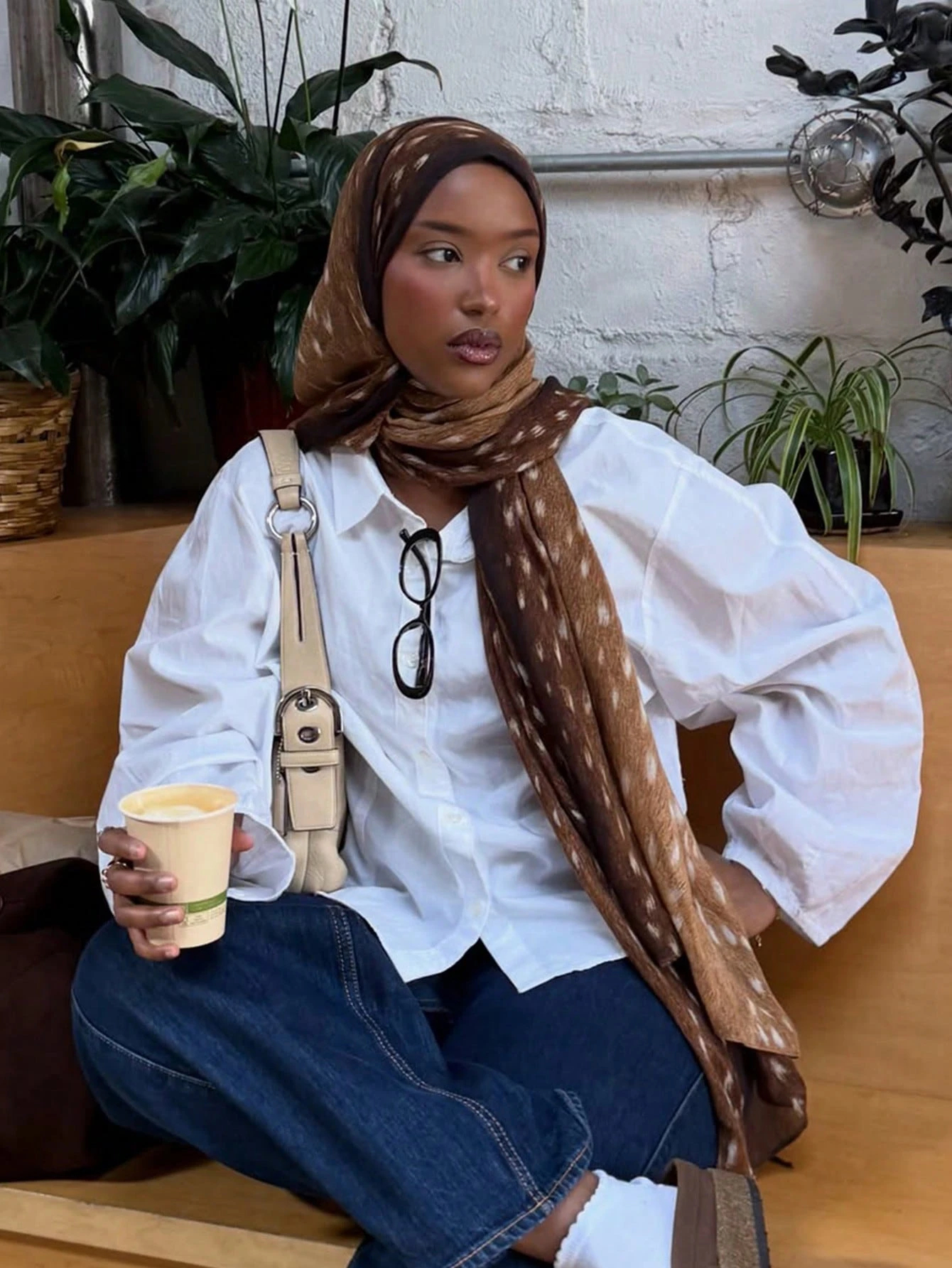 Styles bohème aquarelle cerf imprimé musulman Hijab femmes doux Islam Ramadan Hijabs Turban Foulard châle enveloppement écharpe Foulard