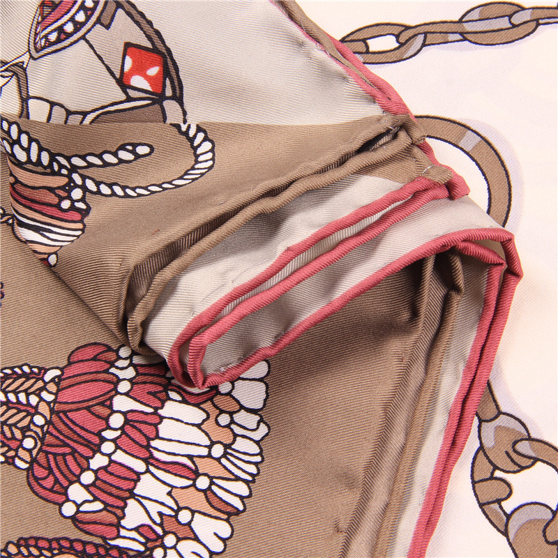 Écharpe en soie sergé roulée à la main pour femmes, carrée, enveloppe, Bandana, Hijabs
