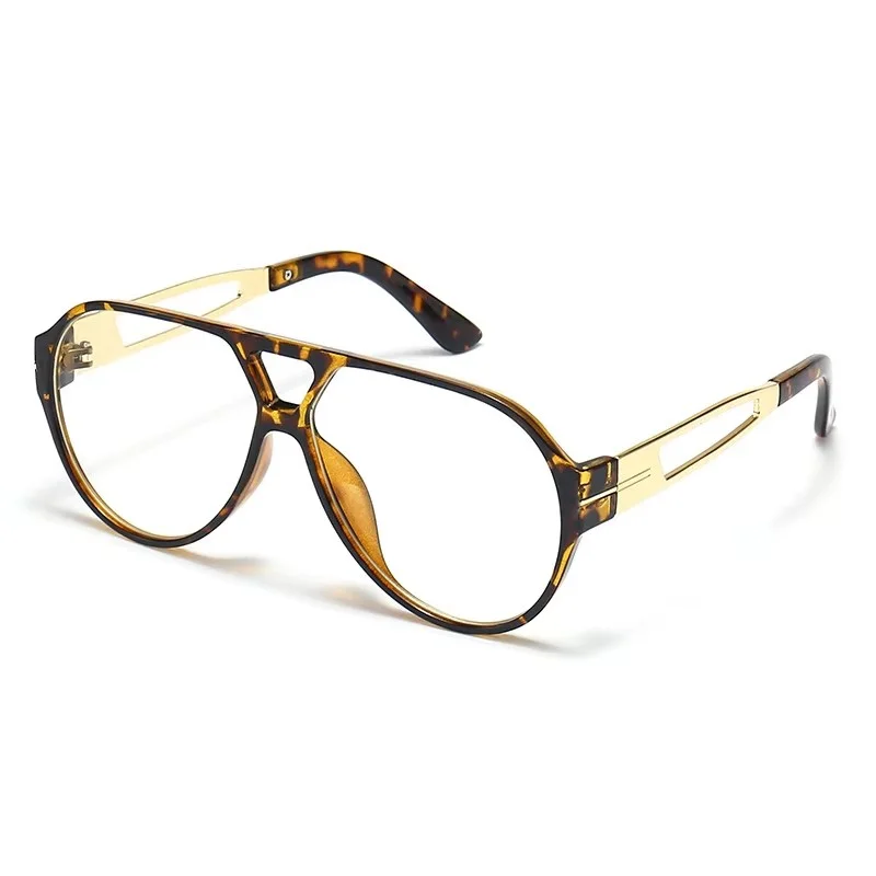 Lunettes de lecture ovales surdimensionnées pour femmes et hommes, marque de luxe, rétro, Double pont, mode pilote, presbytie