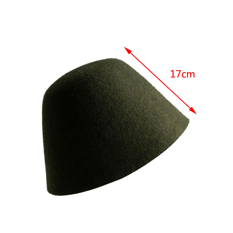 Chapeau classique en laine pour femme, décontracté, à bord court, chaud, élégant, seau, Harajuku, Skullies, hiver
