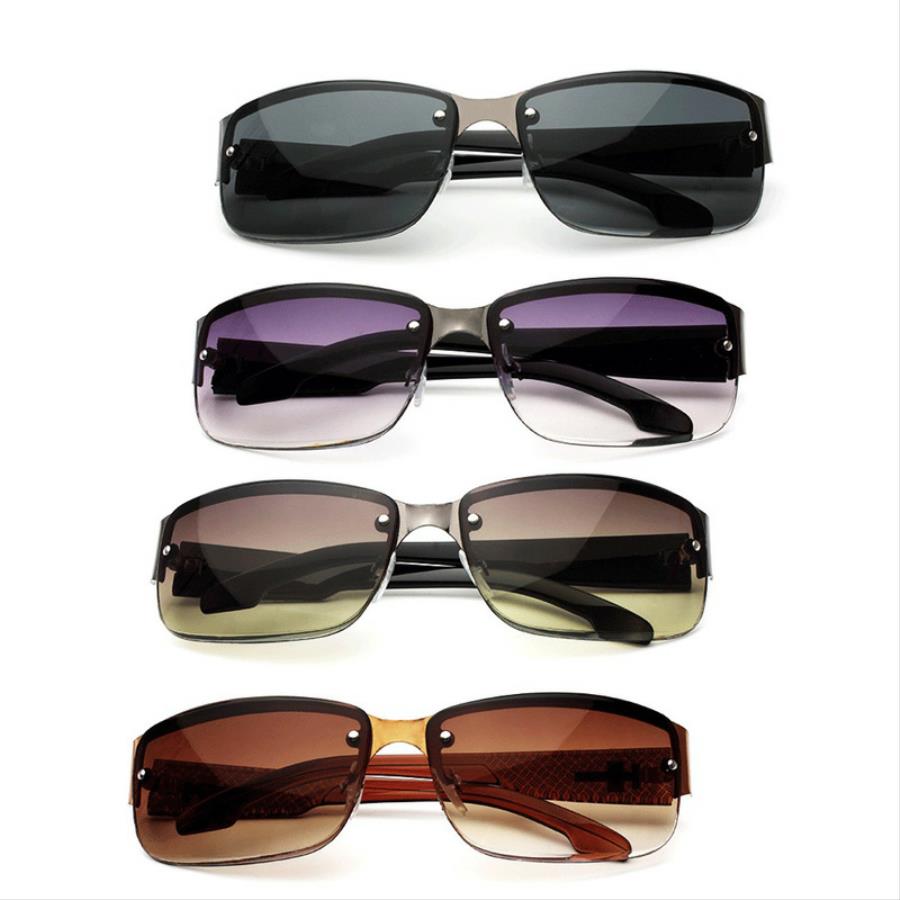 Lunettes de soleil carrées vintage dégradées pour hommes et femmes, idéales pour la pêche, la conduite, la plage, les vacances, les voyages – Marque de créateur, style classique