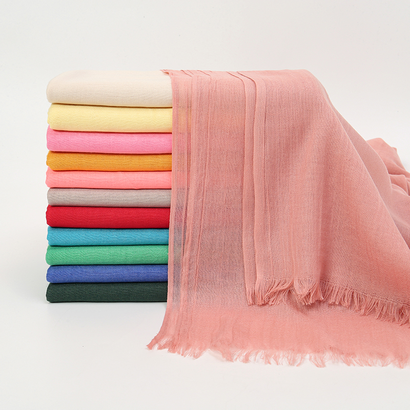 Foulard Hijab Modal en bambou de qualité supérieure pour femmes, bandeau uni à la mode musulmane pour femmes, Turban Hijabs, châle respirant, Islam Ram