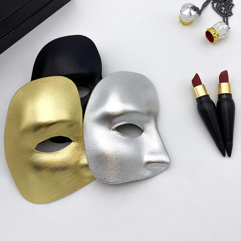 Demi-masque facial pour hommes et femmes, masque fantôme de l'opéra, masques de mascarade vénitiens, Costume de Cosplay vénitien pour bal de promo