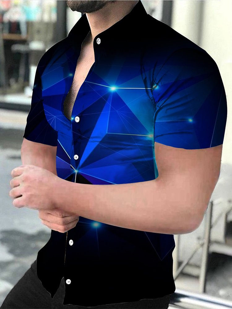 Chemise de luxe hibou impression 3d chemises hommes femmes mode chemisier surdimensionné hommes chemise à revers plage Camisas vêtements pour hommes affaires