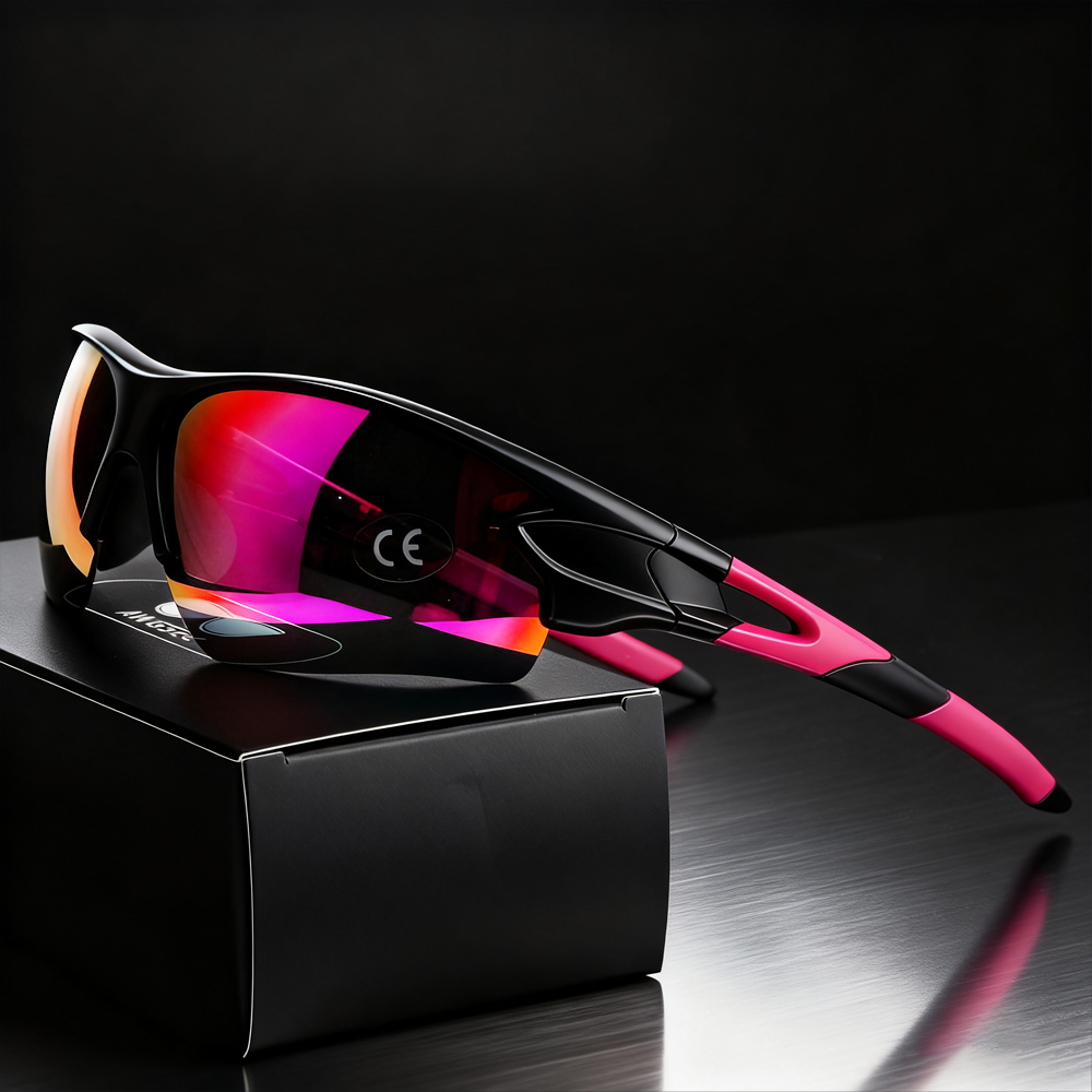 Lunettes de soleil de sport pour hommes, Protection UV400 pour le cyclisme, la course à pied, le Fitness en plein air, lentille Unibody HD