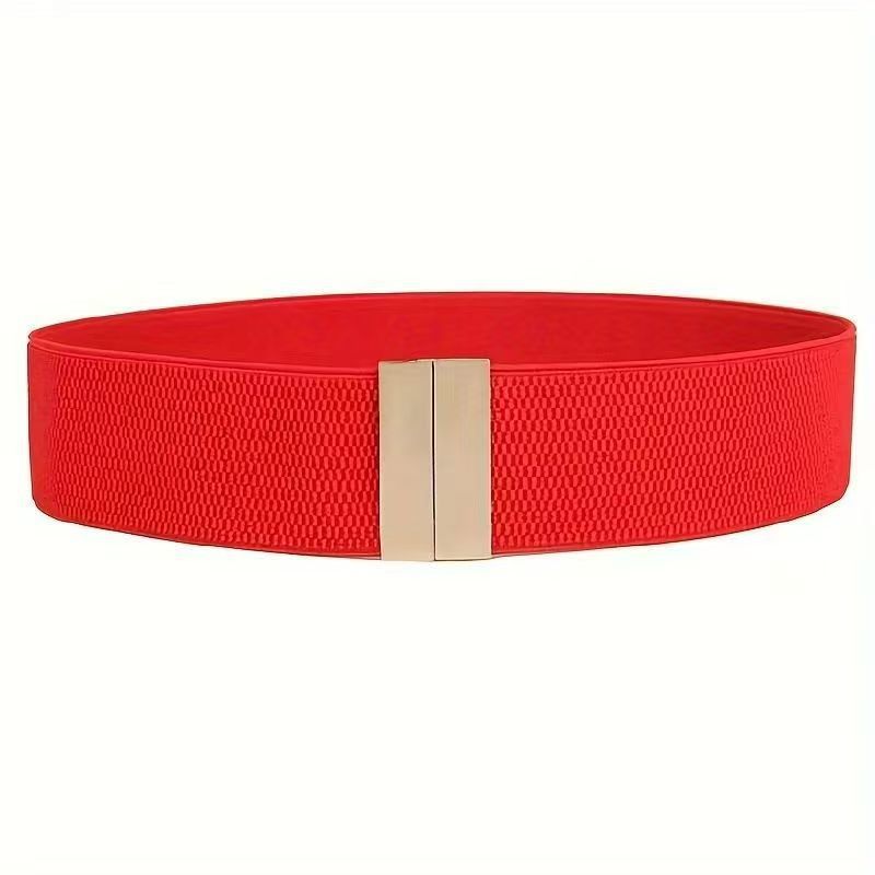Ceinture élastique large pour femme – Ceinture coréenne style Cinch pour robes et manteaux d'hiver, ceinture simple et tendance