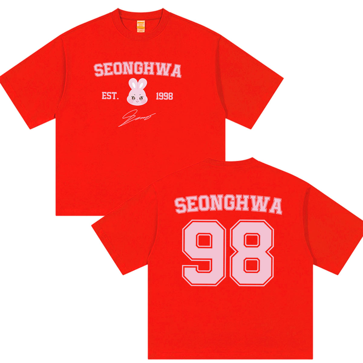 T-shirt imprimé Ateez Seonghwa Ateez in Your Fantasy Tour 2026 pour hommes et femmes, mode Kpop esthétique, t-shirt en coton à manches courtes