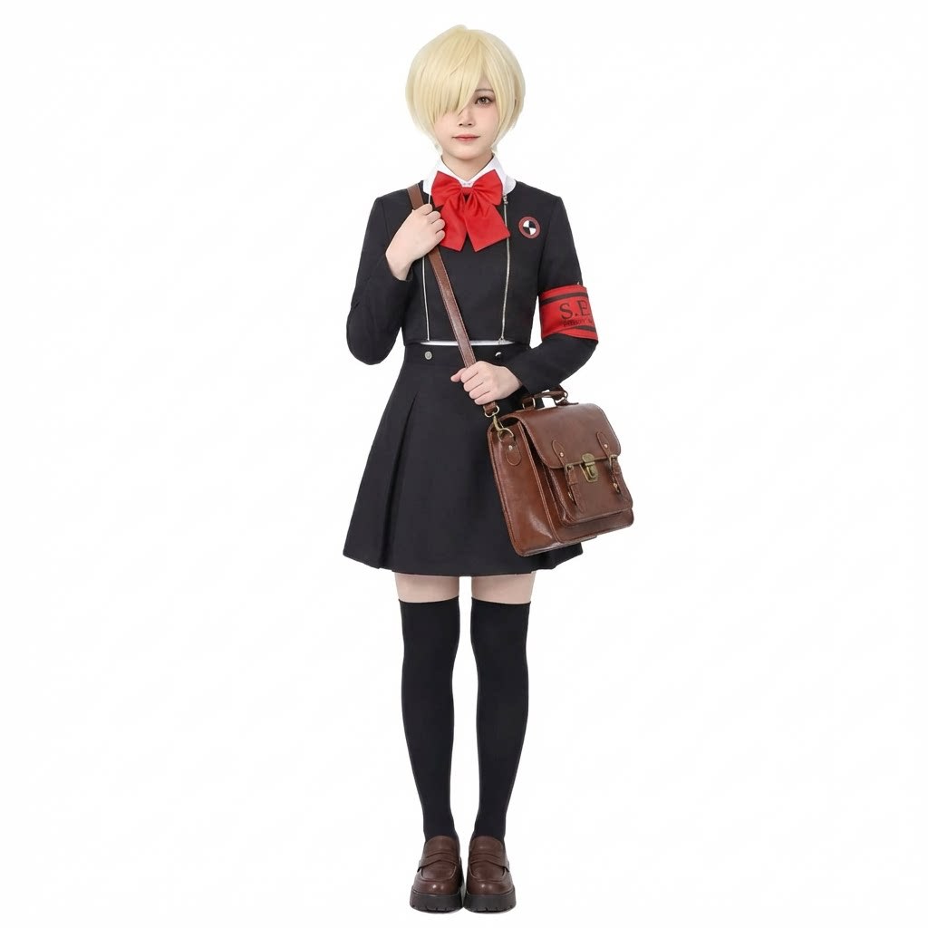 Ensemble uniforme de cosplay Persona 3, tenue scolaire Makoto Yuki Aigis pour hommes et femmes, costume de couple pour Halloween, carnaval, fête d'anime