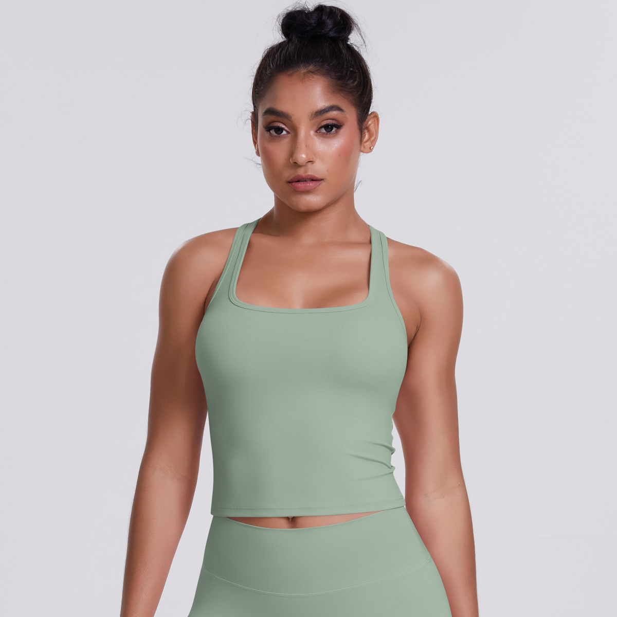 Soutien-gorge de sport pour femme haute performance, extensible, pour la gym, l'entraînement, la course et le yoga, avec effet push-up, style débardeur