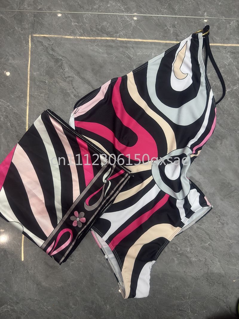 Maillots de bain foulard pour femmes avec logo signature lettre, maillots de bain sexy avec bandeau pour femme, tenues de plage