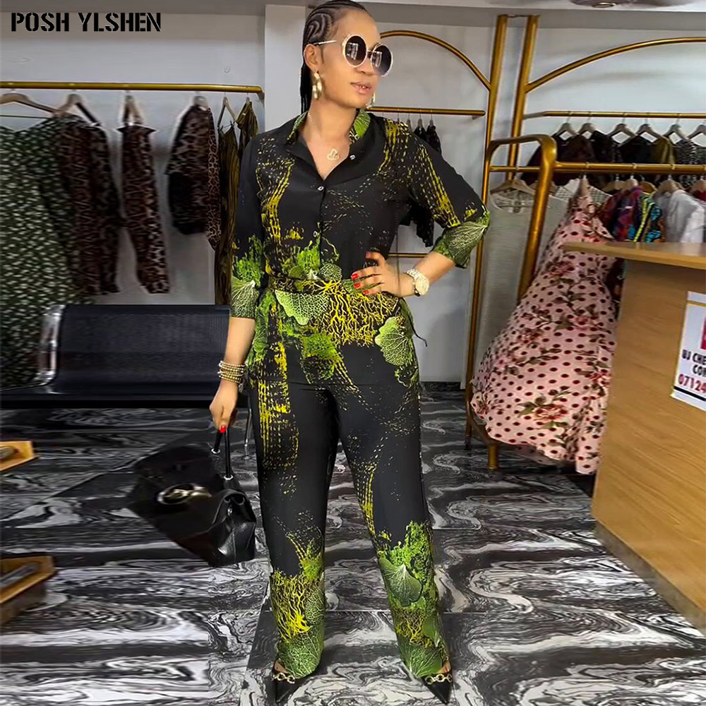 Deux ensembles de pantalons 2 pièces pour femmes, vêtements d'été, robes africaines pour femmes, Sexy, nouvel ensemble assorti, vêtements africains pour dames, 2025