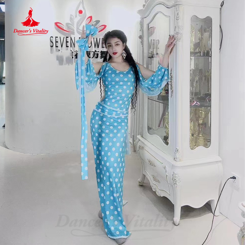 Costume professionnel de danse du ventre, Robe personnalisée pour femmes et enfants, vêtements Shaabi Baladi, manches longues, Robe Saidi pour filles