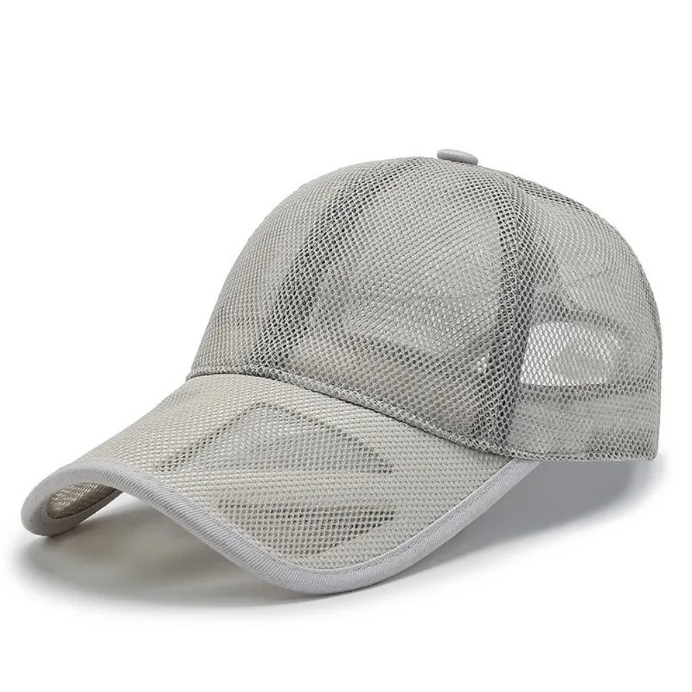 Casquette d'été pour homme et femme, à bord ajouré, en maille respirante, pour sports de plein air, protection solaire, style baseball, réglable, avec fermeture snapback