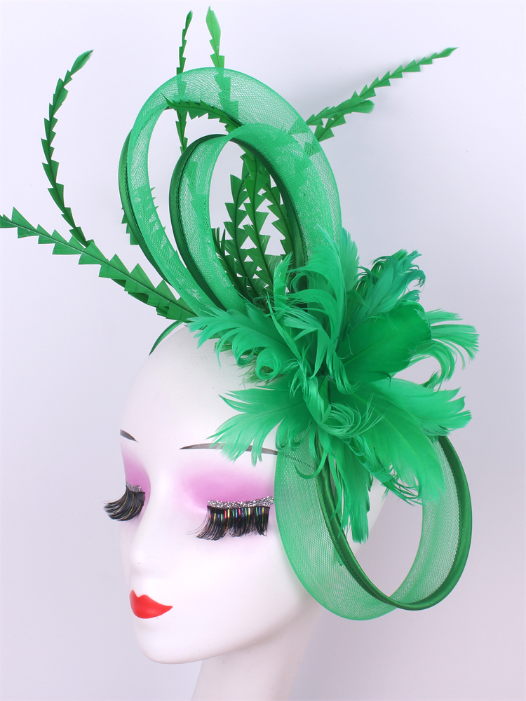 Voiles de mariage, casquette pilulier pour femmes, Vintage, rouge, blanc, noir, chapeau fascinateur, nouvelle mode, couvre-chef de fête, plumes, chapeaux pour Femme