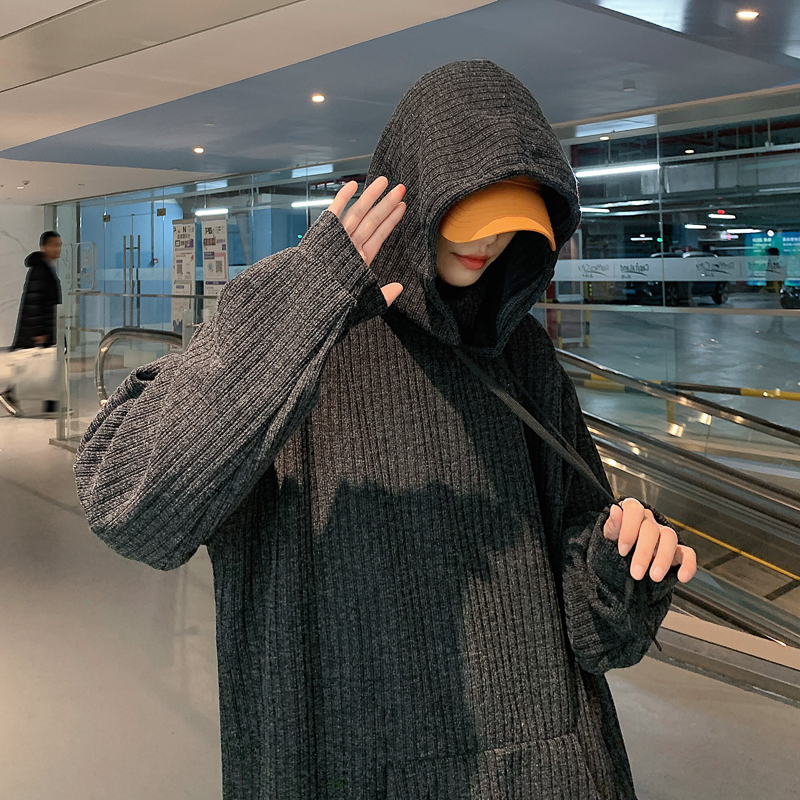 Pull hommes printemps automne hommes Pull à capuche Pull décontracté chaud tricoté Sweatercoat Pull Homme grande taille 3XL Streetwear