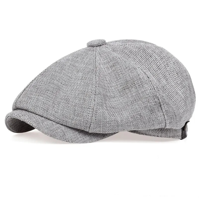 Casquette de gavroche en coton sergé pour hommes, 8 panneaux, casquettes de boulanger, rétro, testostérone, chapeaux de marque décontractés, béret pour peintre, nouvelle mode