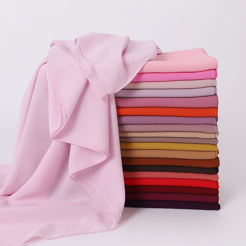 Foulard Carré en Mousseline de Soie pour Femme Musulmane, 85x85cm, Sous-Écharpe, Mode Décontractée, Hijab Document Uni