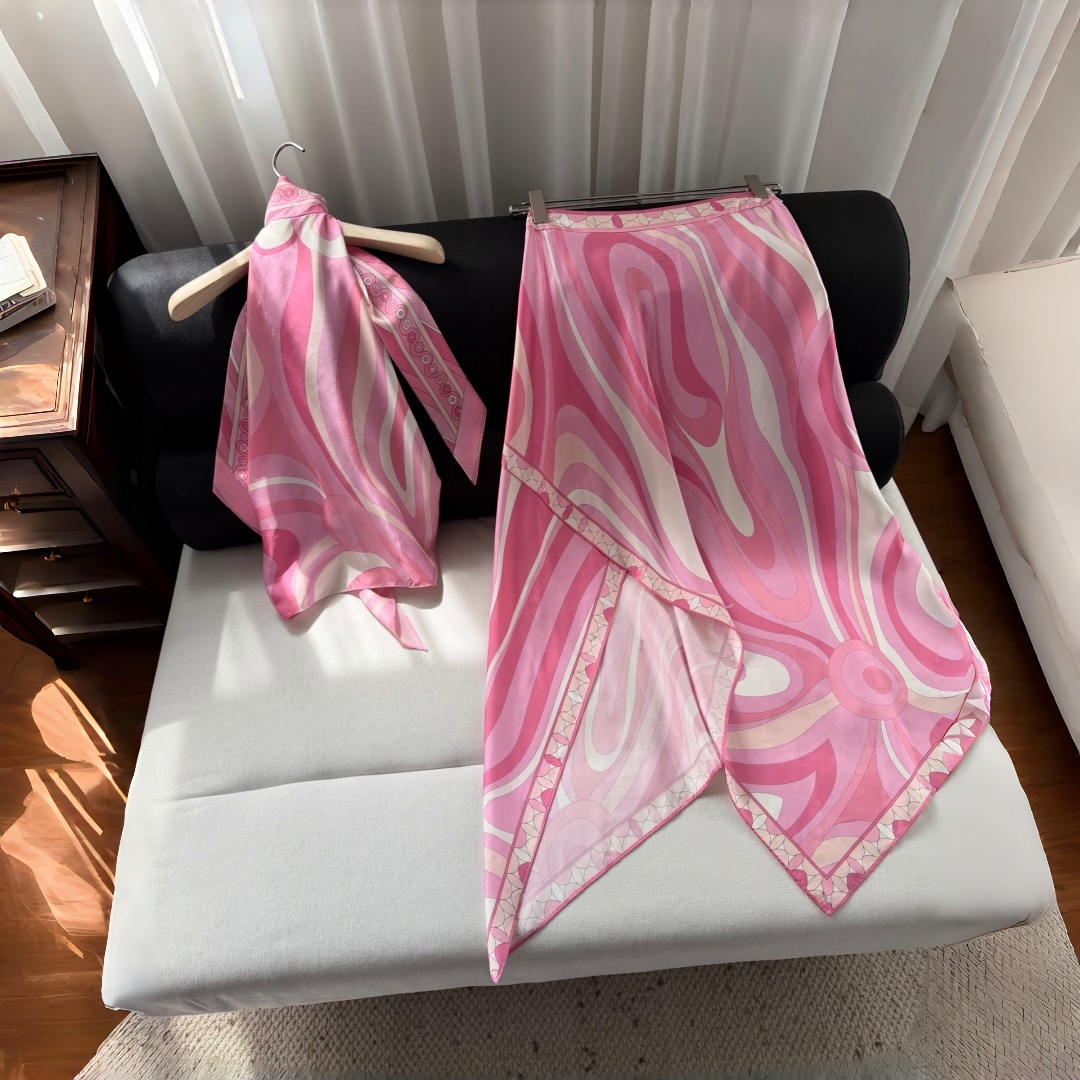 Ensemble midi en satin brillant de haute qualité 2026, 100 % soie, avec cravate assortie TC