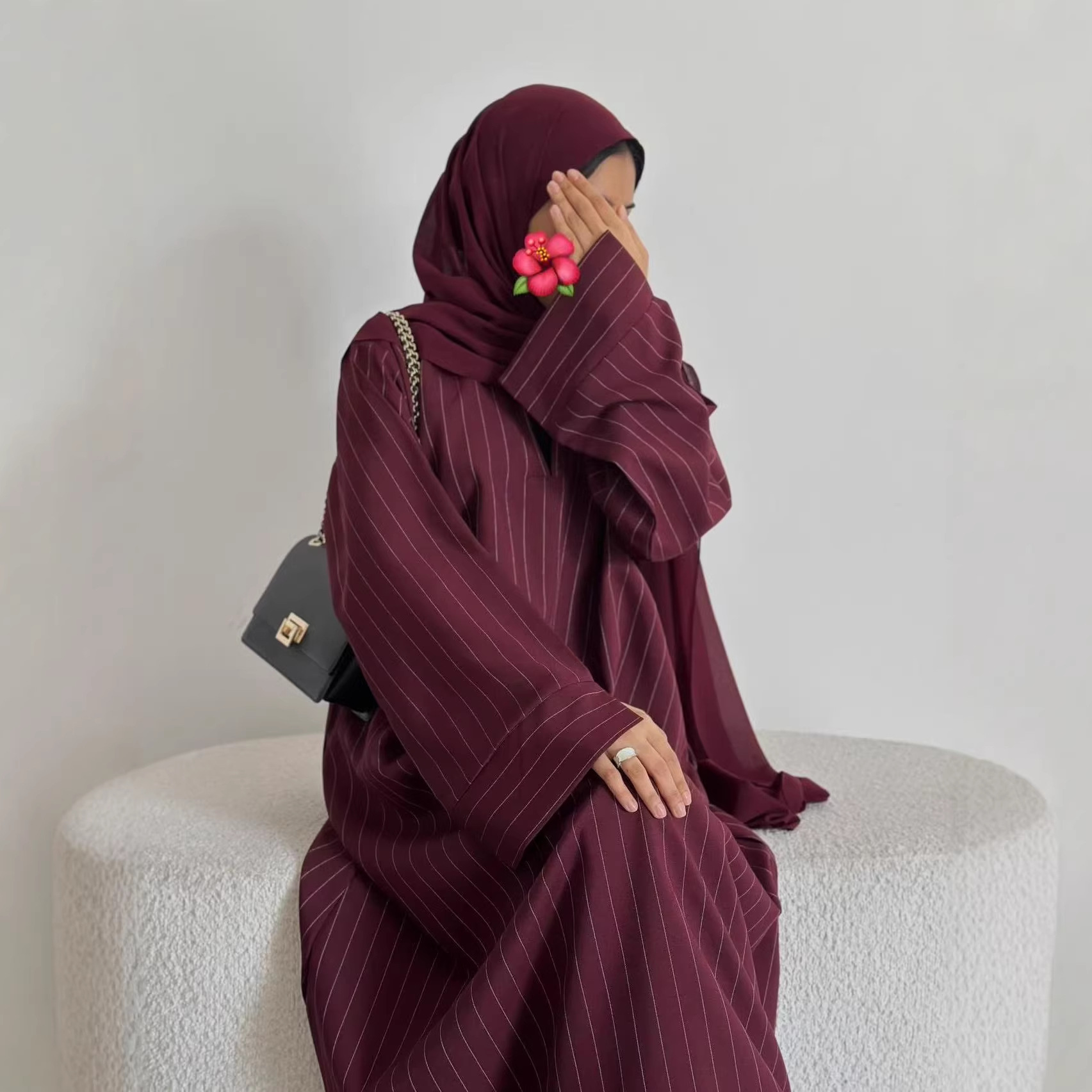 Robe Abaya pour femme, Kaftan Jalabiya rayée, pour fête, style musulman, Dubaï, Caftan marocain, longue robe, Abayas 2026