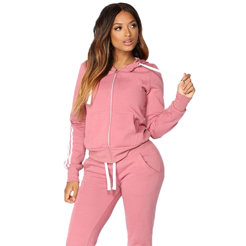Mode femmes survêtements tenue de sport Jogging costumes dames à capuche survêtement ensemble vêtements sweats à capuche + pantalons de survêtement survêtements