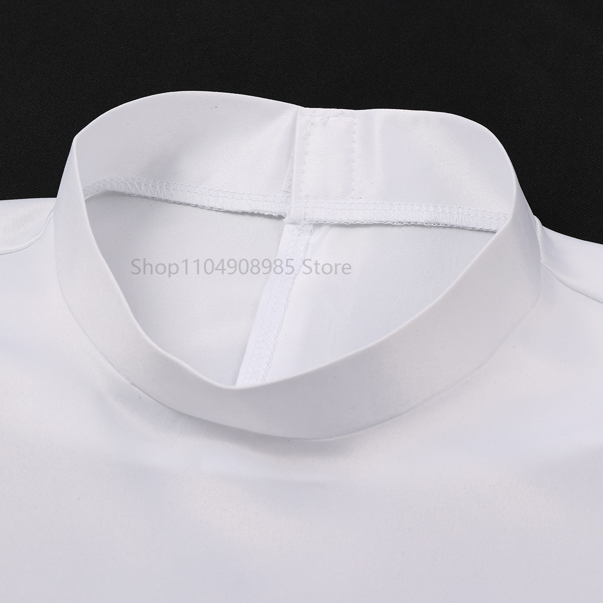 Collier de prêtre Cosplay médiéval rétro blanc, accessoires de Costume, vêtements intérieurs polyvalents, faux col