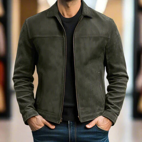 Veste courte vintage marron pour homme, printemps automne, style aviateur, mode jeune, coupe ample, fermeture éclair, couleur unie