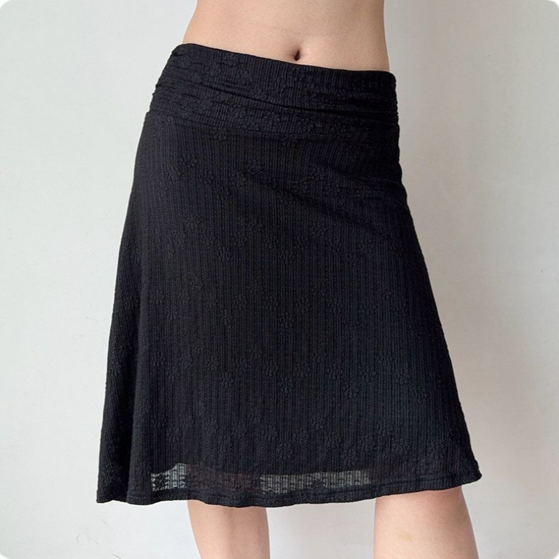 Deeptown – jupe courte élégante pour femmes, style Vintage Fairycore, jupes asymétriques à volants, Style coréen, mode douce, jupes trapèze d'été