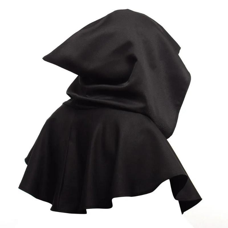 Costume médiéval unisexe pour hommes et femmes, chapeau de Cape Renaissance, Costume de Cosplay de sorcière d'halloween, Cape à capuche, chapeaux pour femmes