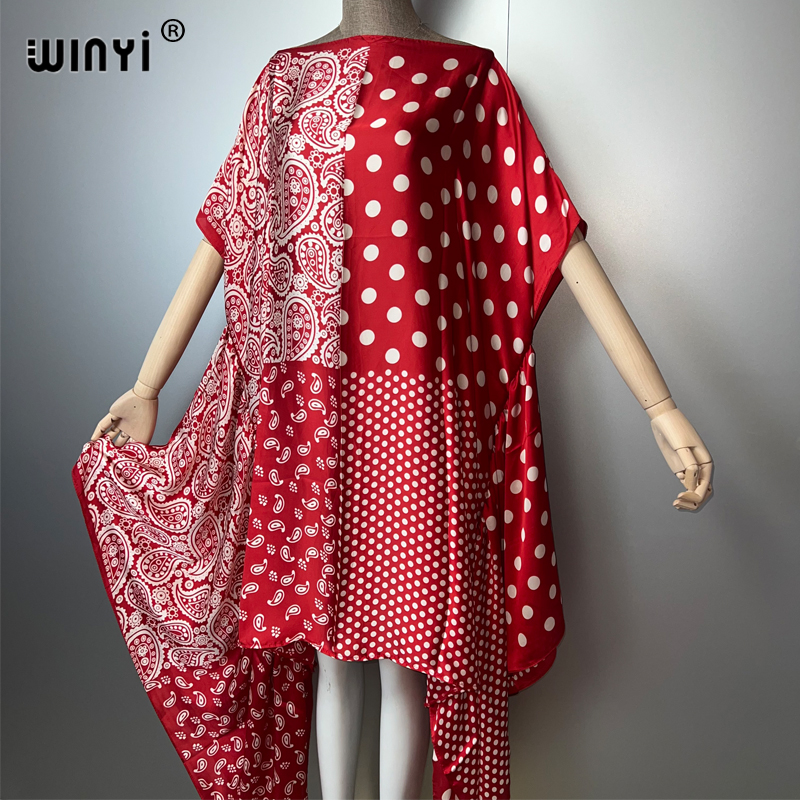 WINYI Robe de plage bohème pour femmes, mode estivale, soirée, tenue de plage, kaftan africain, robe de vacances à col unique, sexy et élégante.