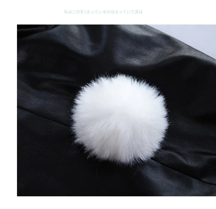 Costume de lapine sexy et mignon en similicuir pour femme, de bonne qualité, idéal pour les événements de bandes dessinées, cosplay kawaii.
