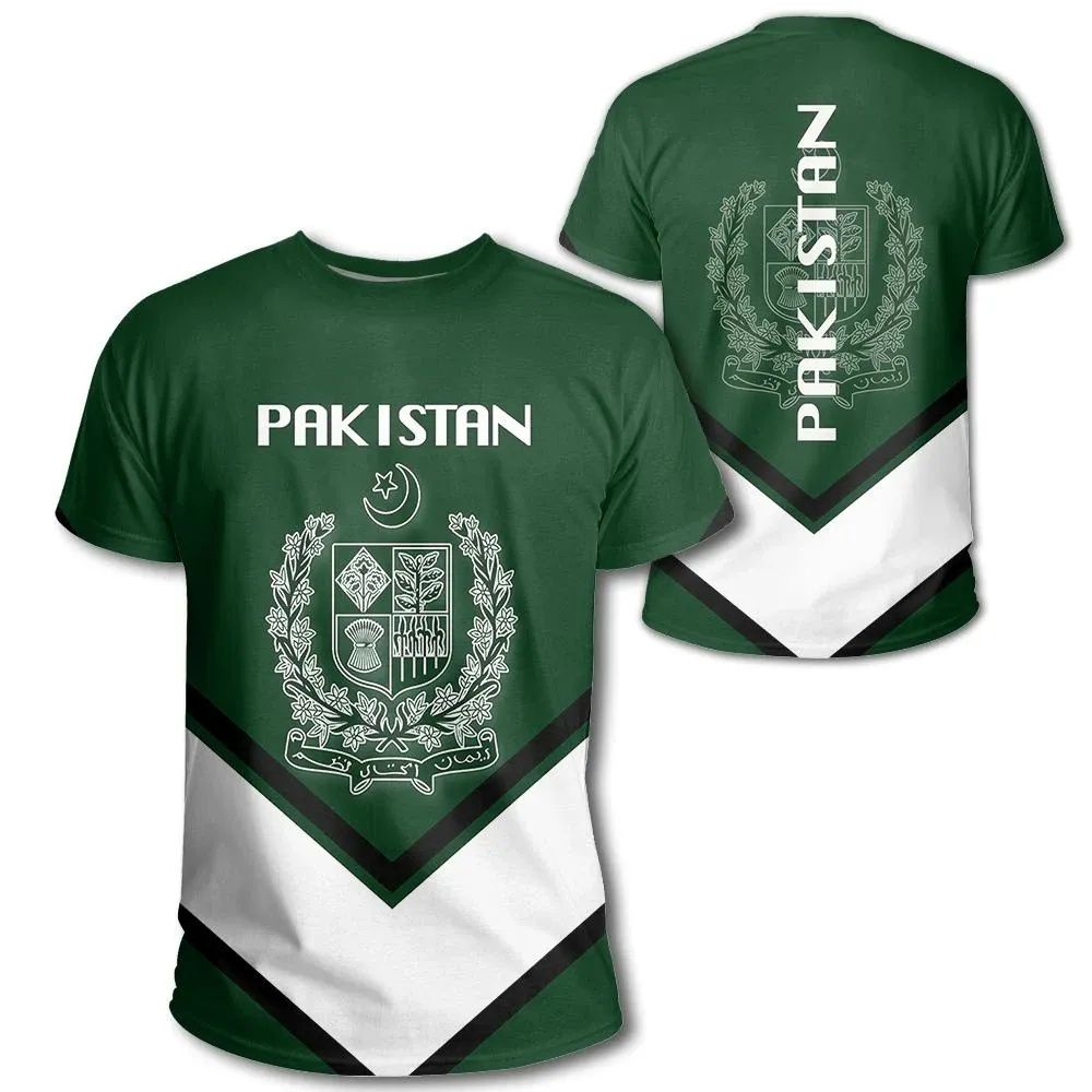 T-shirt unisexe à manches courtes avec emblème pakistanais pour hommes et femmes, t-shirt fosotique, mode Streetwear, fier du Pakistan, sensation