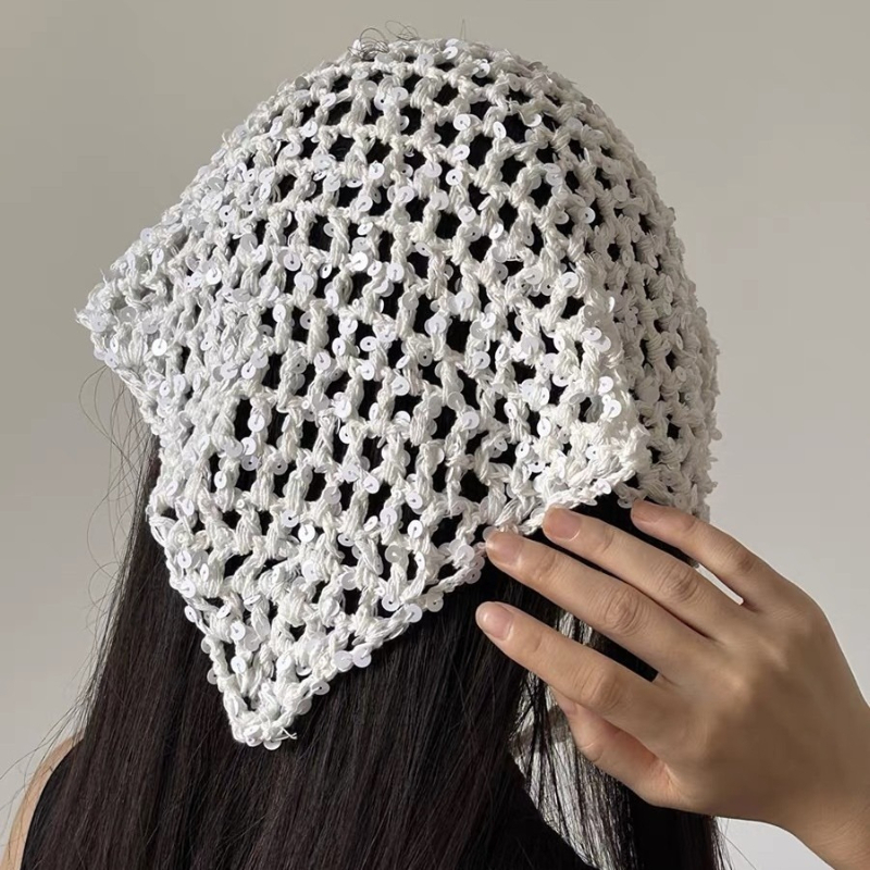 Écharpe en crochet Y2K pour femme, écharpe carrée en crochet style bohème, jupe cache-taille 2-en-1, accessoires pour cheveux de festival