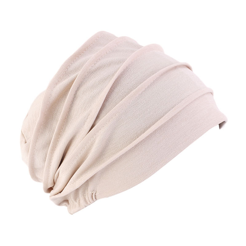 Nouveau Turban Uni pour Femme, Bonnet Chimio, Bonnet Intérieur pour Hijab, Chapeau Élastique pour Perte de Cheveux, Chapeau Musulman Indien