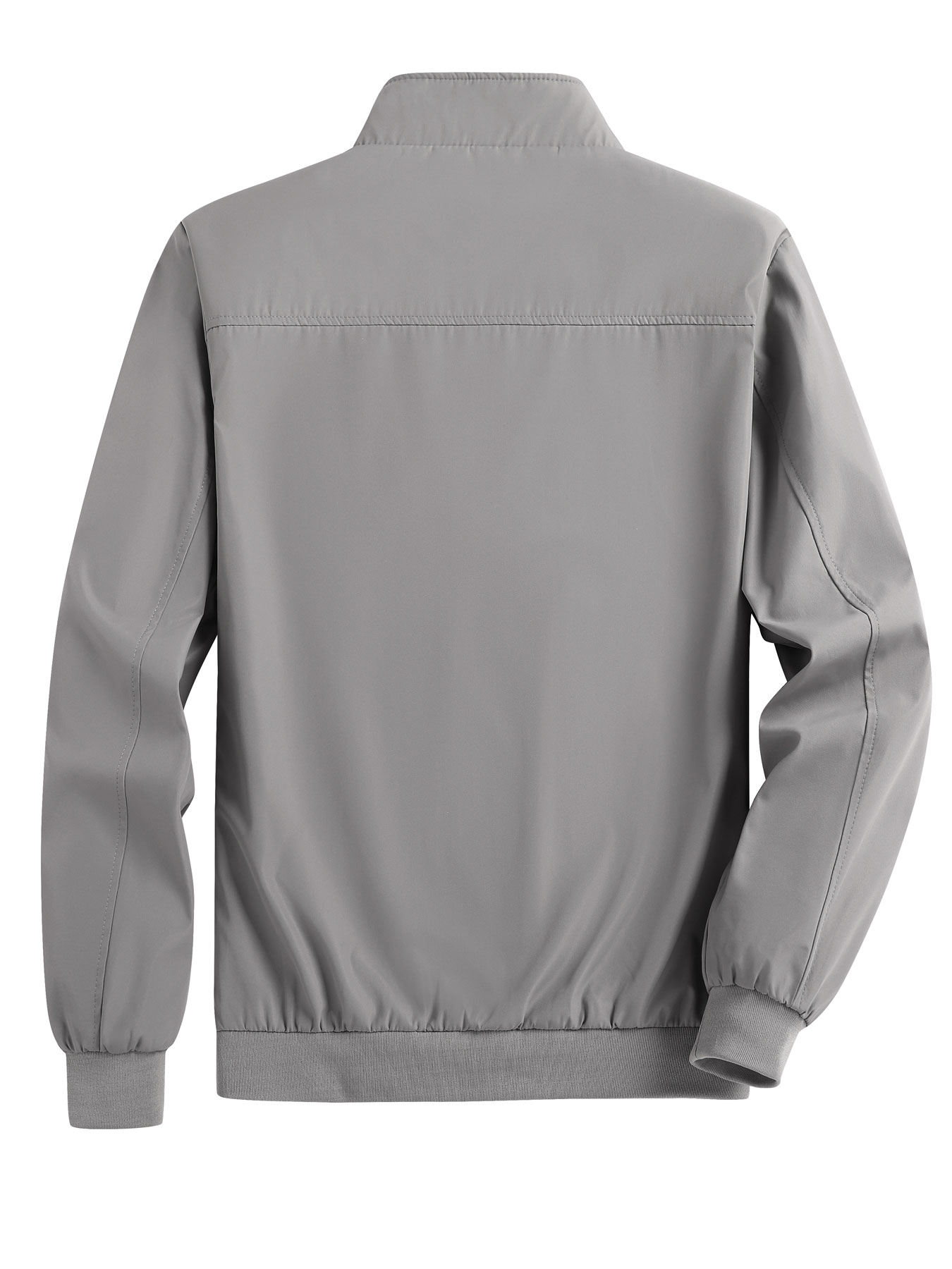 Veste Cardigan fine et décontractée pour hommes, couleur unie, col montant, pour Sports de plein air, haut polyvalent, printemps et automne