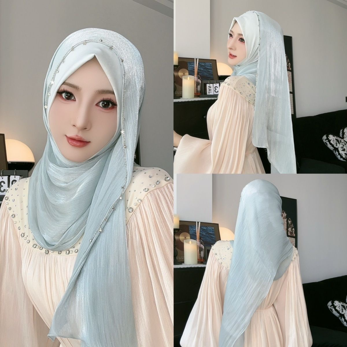 Hijab musulman islamique, nouveau design, foulards Shayla pour femmes arabes