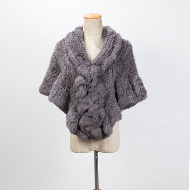 Châle en vraie fourrure de lapin pour femme, avec coupe ondulée, chaud, épais, naturel, avec crochets, à la mode, hiver, vente en gros